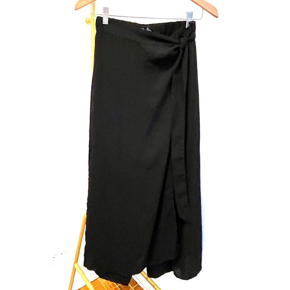 Zara sheer black skirt pants